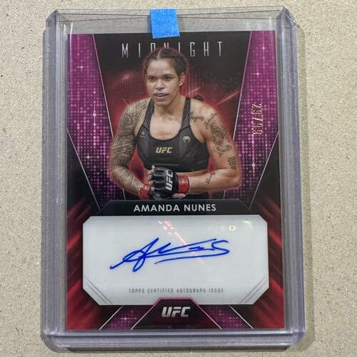 2024 Topps Midnight UFC - Amanda Nunes Glimmer Graphs Auto Twilight 29/99 #GG-ANS