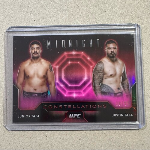 2024 Topps Midnight UFC - JUNIOR TAFA & JUSTIN TAFA Constellations 28/99 #CO-13