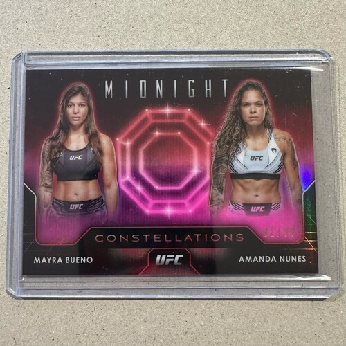 2024 Topps Midnight UFC - MAYRA BUENO & AMANDA NUNES Constellations 81/99 #CO-4