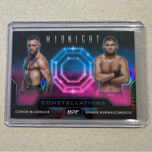 2024 Topps Midnight UFC - CONOR MCGREGOR & KHABIB NURMAGOMEDOV Constellations #CO-25