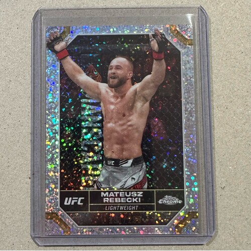 2024 Topps Chrome UFC - MATEUSZ REBECKI #127 Speckle Refractor 191/299