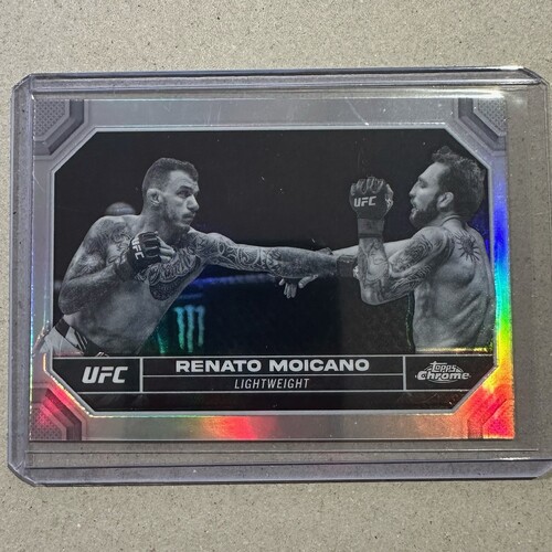 2024 TOPPS CHROME UFC - RENATO MOICANO NEGATIVE REFRACTOR #162