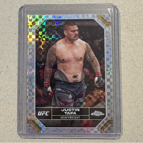 2024 Topps Chrome UFC - JUSTIN TAFA X-Fractor #105