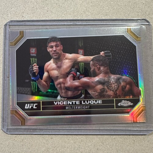 2024 Topps Chrome UFC - VICENTE LUQUE Silver Refractor Card #192