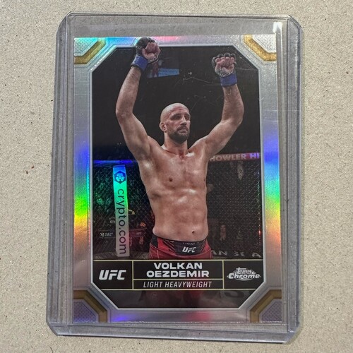 2024 Topps Chrome UFC - VOLKAN OEZDEMIR Silver Refractor Card #195