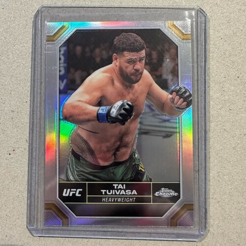 2024 Topps Chrome UFC - TAI TUIVASA Silver Refractor Card #183