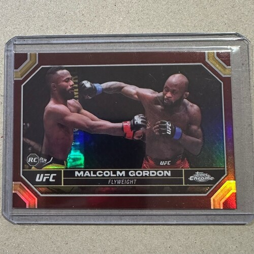 2024 TOPPS CHROME UFC - MALCOLM GORDON - MAGENTA REFRACTOR #196