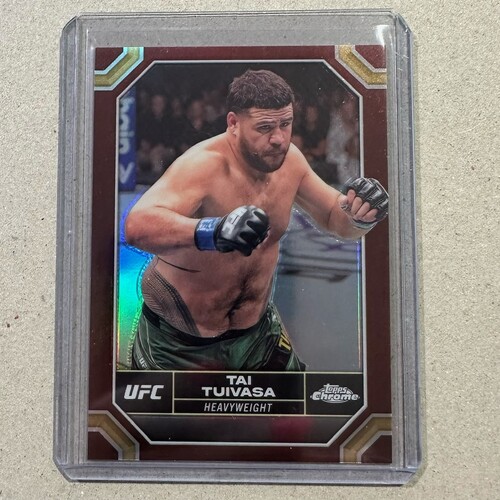 2024 TOPPS CHROME UFC - TAI TUIVASA - MAGENTA REFRACTOR #183