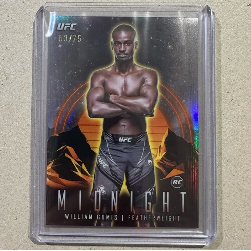 2024 Topps Midnight UFC - William Gomis RC 53/75 Dusk Rookie #74