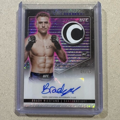 2024 Topps Midnight UFC - BRADY HIESTAND - RC Autograph Relic RC 05/12 #RCA-BHD