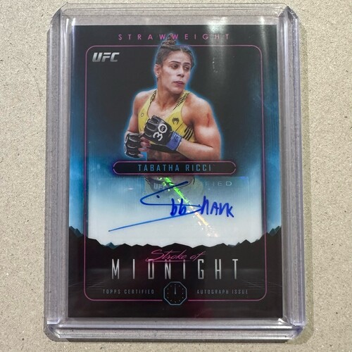 2024 Topps Midnight UFC Tabatha Ricci "Baby Shark" Stroke of Midnight Auto #SMA-TRI