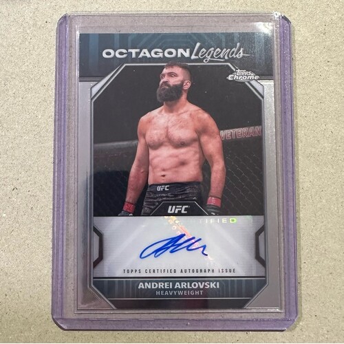 2024 Topps Chrome UFC - Andrei Arlovski - Octagon Legends Auto #OLA-AAR