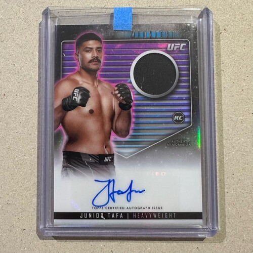 2024 Topps Midnight UFC - JUNIOR TAFA - RC Relic Patch Auto #RCA-JTA