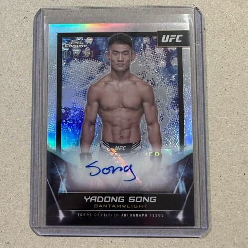 2024 Topps Chrome UFC - Yadong Song - Auto Refractor 022/150 #FNA-SYA