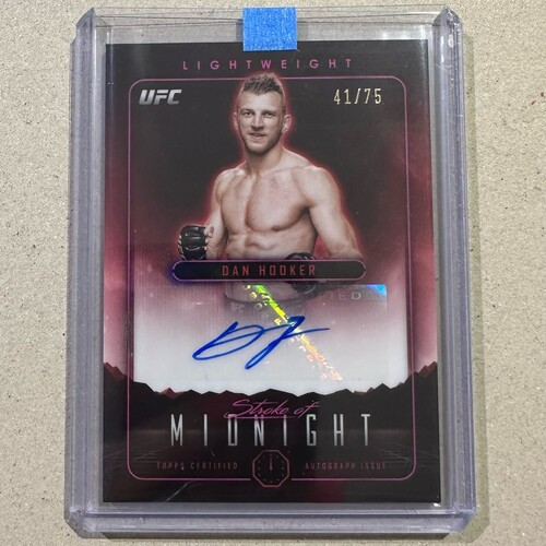 2024 Topps Midnight UFC - DAN HOOKER - Stroke of Midnight Auto 41/75 #SMA-DHR