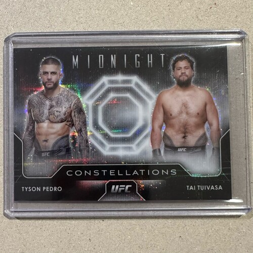 2024 Topps Midnight UFC - TYSON PEDRO / TAI TUIVASA Constellations Moon Beam