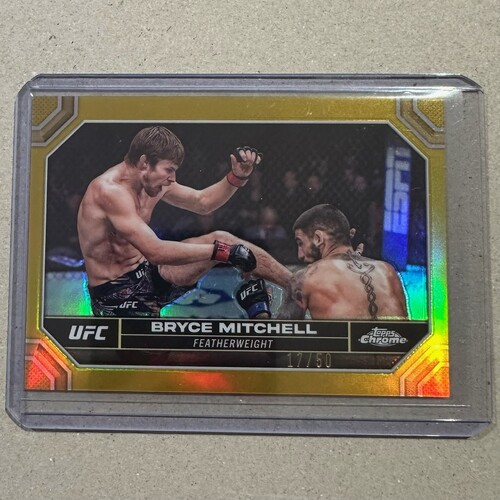 2024 Topps Chrome UFC - BRYCE MITCHELL - GOLD REFRACTOR 17/50 #36