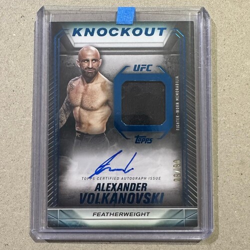 2024 TOPPS UFC KNOCKOUT - ALEXANDER VOLKANOVSKI AUTO RELIC CARD  06/50 #KAR-AVI