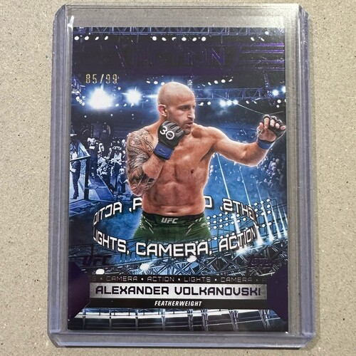 2024 Topps Knockout UFC - ALEXANDER VOLKANOVSKI - ACTION Purple 85/99 #ACT-15