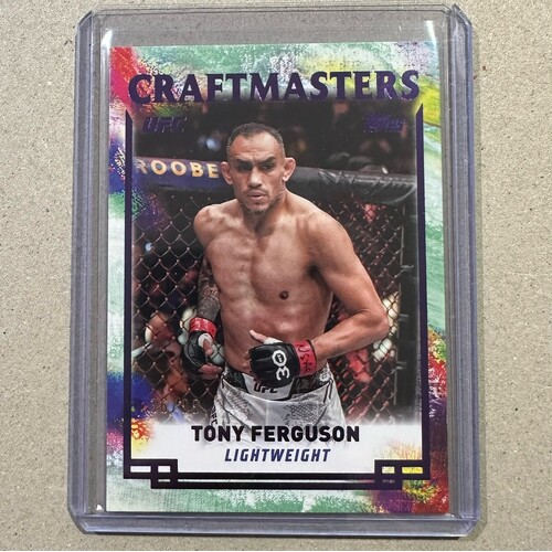 2024 Topps Knockout UFC - Tony Ferguson - Purple Craftmasters 36/99 #CRM-8