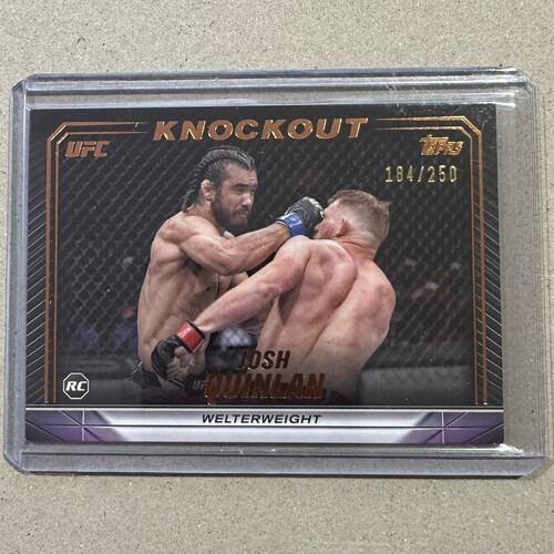 2024 Topps Knockout UFC - Josh Quinlan - Rookie Bronze 184/250 #87