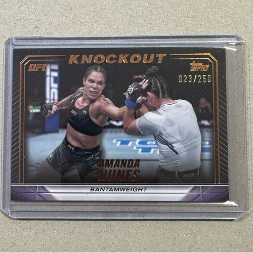 2024 Topps Knockout UFC - AMANDA NUNES - Bronze 023/250 #24