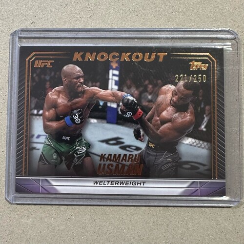 2024 Topps Knockout UFC - KAMARU USMAN - Bronze 221/250 #95