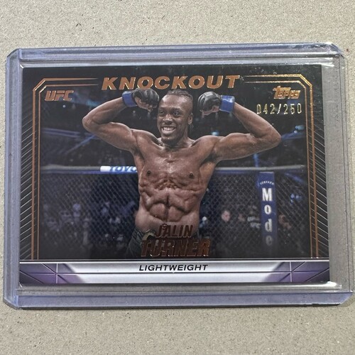 2024 Topps Knockout UFC - JALIN TURNER - Bronze 042/250 #48