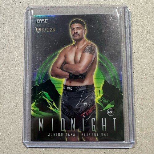 2024 Topps Midnight UFC - JUNIOR TAFA - RC Morning 098/125 #84