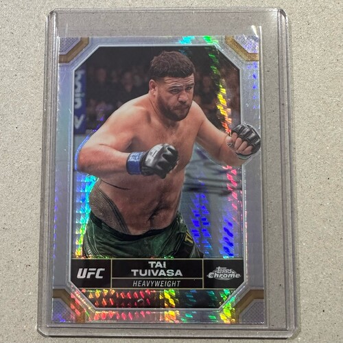 2024 TOPPS CHROME UFC - TAI TUIVASA - SILVER HYPER #183