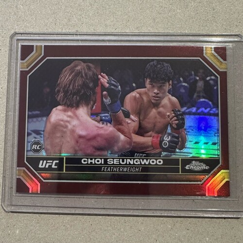 2024 Topps Chrome UFC - CHOI SEUNGWOO - RC Magenta Refractor #147