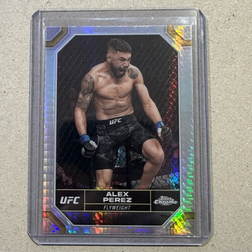 2024 TOPPS CHROME UFC - ALEX PEREZ -  SILVER HYPER #3