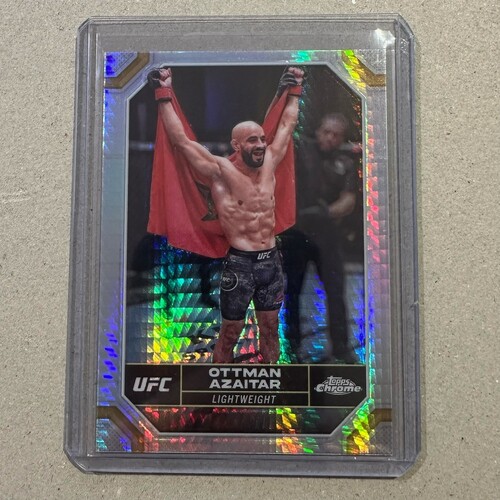 2024 TOPPS CHROME UFC - OTTMAN AZAITAR - SILVER HYPER #109