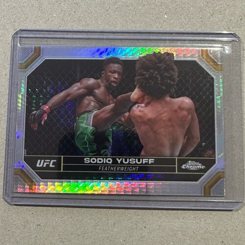 2024 TOPPS CHROME UFC - SODIQ YUSUFF - SILVER HYPER #178