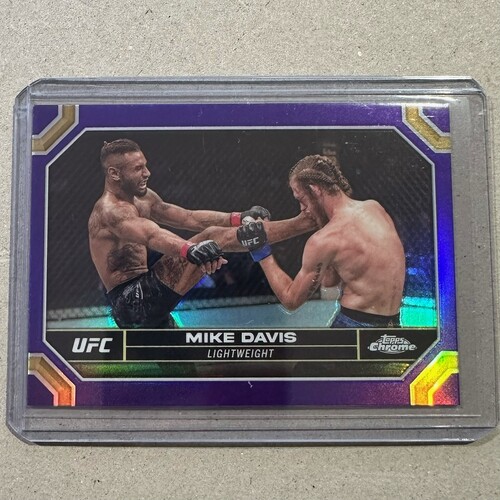 2024 Topps Chrome UFC - MIKE DAVIS - Purple Refractor #139