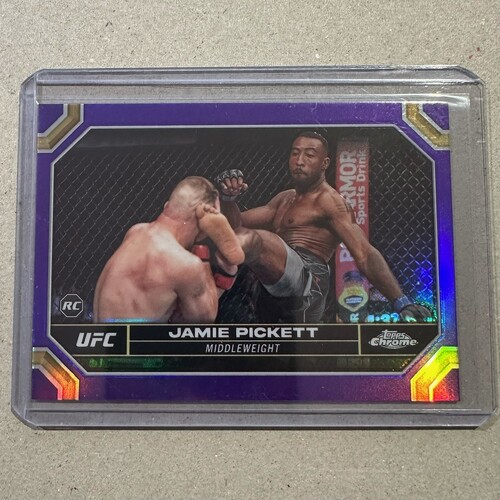 2024 Topps Chrome UFC -  JAMIE PICKETT - Purple Refractor  #34