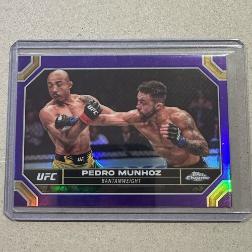 2024 Topps Chrome UFC - PEDRO MUNHOZ - Purple Refractor #155