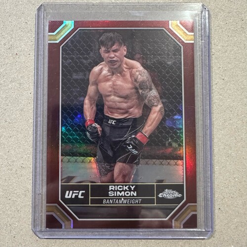 2024 Topps Chrome UFC - RICKY SIMON - Magenta Refractor #163