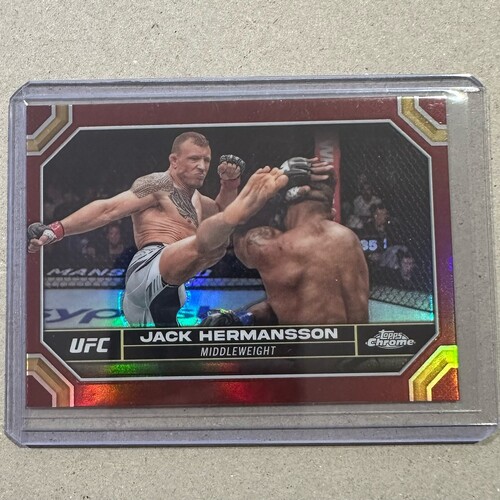 2024 Topps Chrome UFC - JACK HERMANSSON - Magenta Refractor #83