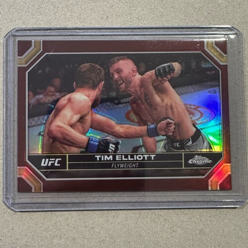 2024 Topps Chrome UFC - TIM ELLIOTT - Magenta Refractor #185