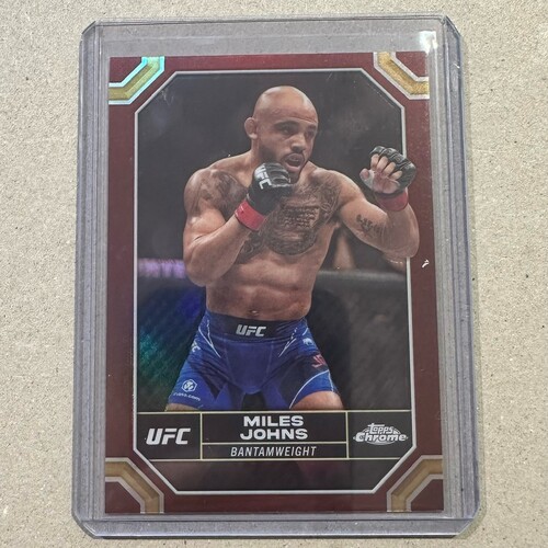 2024 Topps Chrome UFC - MILES JOHNS - Magenta Refractor #140