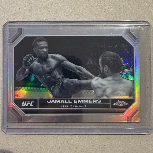 2024 Topps Chrome UFC - JAMALL EMMERS - Negative Refractor #90