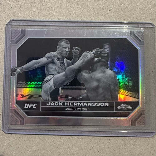 2024 Topps Chrome UFC - JACK HERMANSSON - Negative Refractor #83