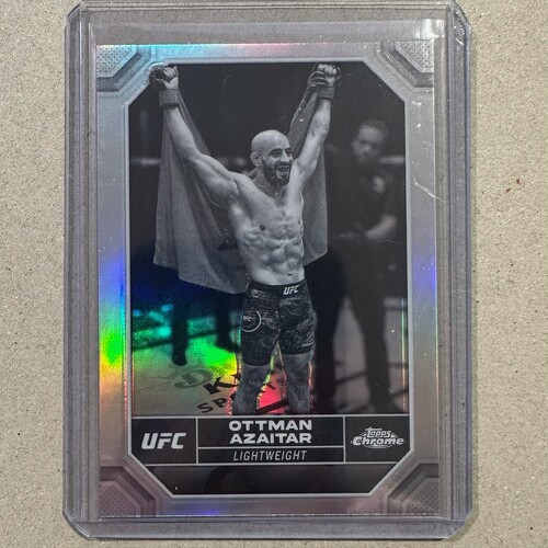 2024 Topps Chrome UFC - OTTMAN AZAITAR - Negative Refractor #109