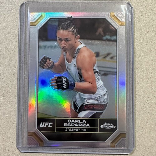 2024 Topps Chrome UFC - CARLA ESPARZA - Silver Refractor Card #39