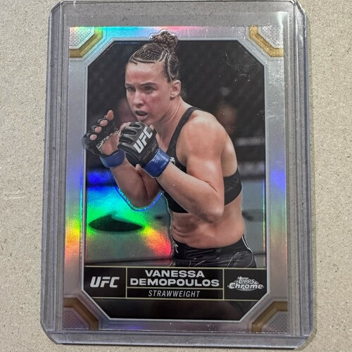 2024 Topps Chrome UFC - VANESSA DEMOPOULOS - Silver Refractor Card #191