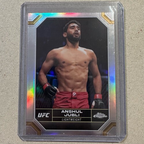 2024 Topps Chrome UFC - ANSHUL JUBLI - Silver Refractor Card #18