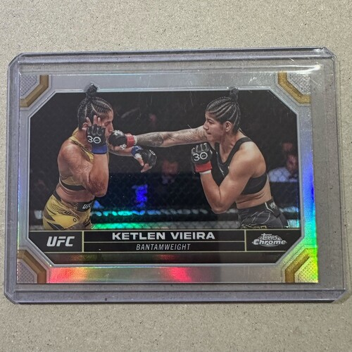 2024 Topps Chrome UFC - KETLEN VIEIRA - Silver Refractor Card #111