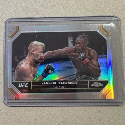 2024 Topps Chrome UFC - JALIN TURNER - Silver Refractor Card #88