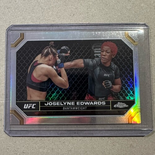 2024 Topps Chrome UFC - JOSELYNE EDWARDS - Silver Refractor Card #99